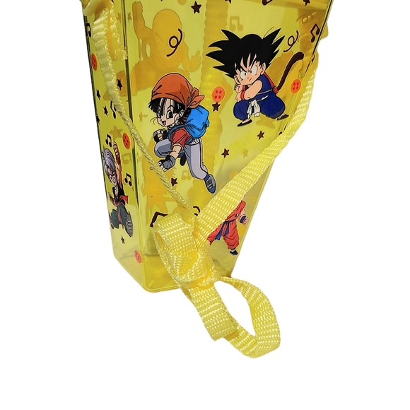 Dragon Ball Z Kids Yellow Plastic Water Bottle Portable Shoulder Strap 16oz - Picture 5 of 5